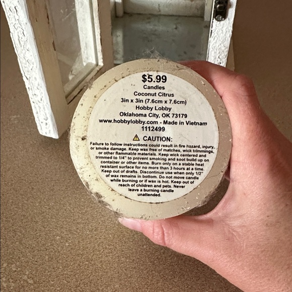 Hobby Lobby wood lantern box - Picture 3 of 7